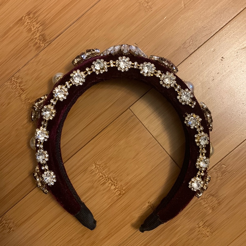 ⭐️HOST PICK ⭐️VELVET CRYSTAL HEADBAND